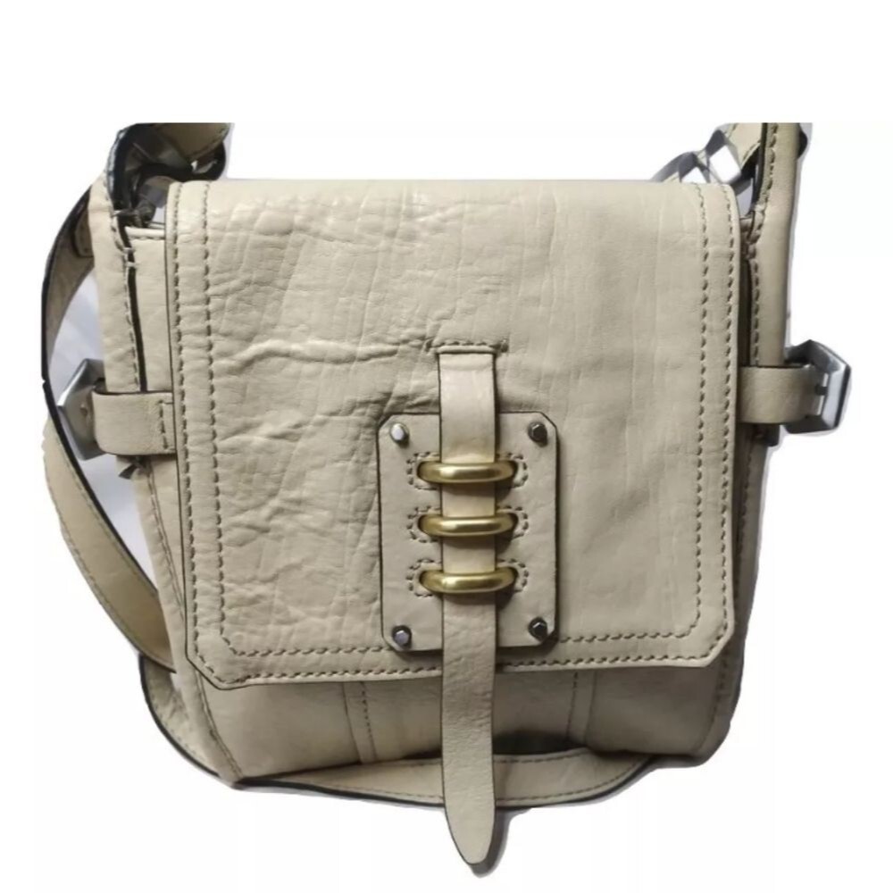 orYANY Cream Crossbody Bag with Gold Hardware